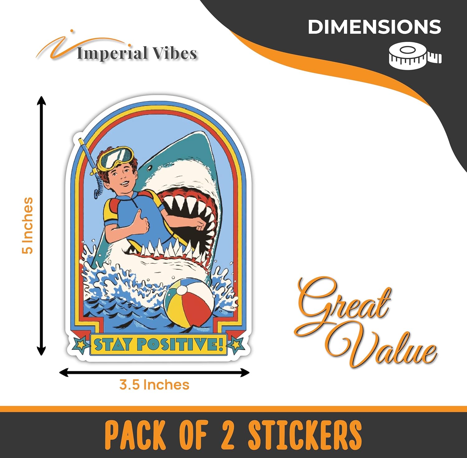 Stay Positive Vinyl Decals