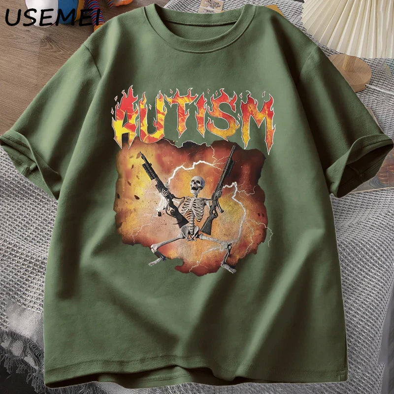 Quirky Skeleton Autism Tee