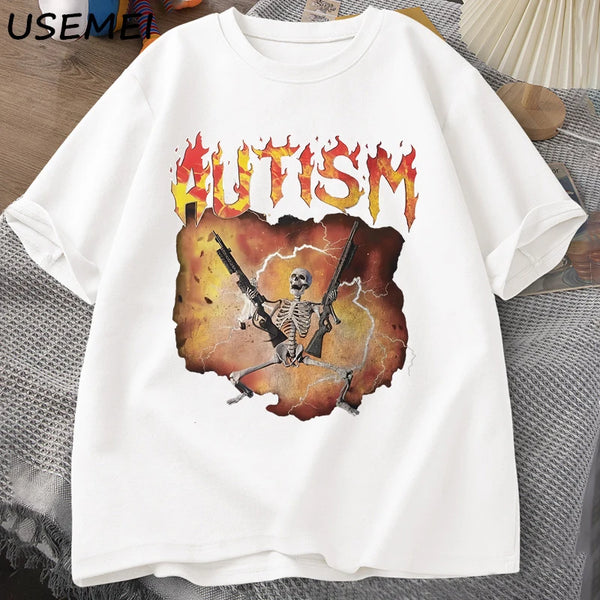 Quirky Skeleton Autism Tee