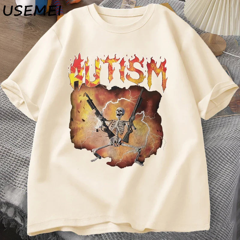Quirky Skeleton Autism Tee