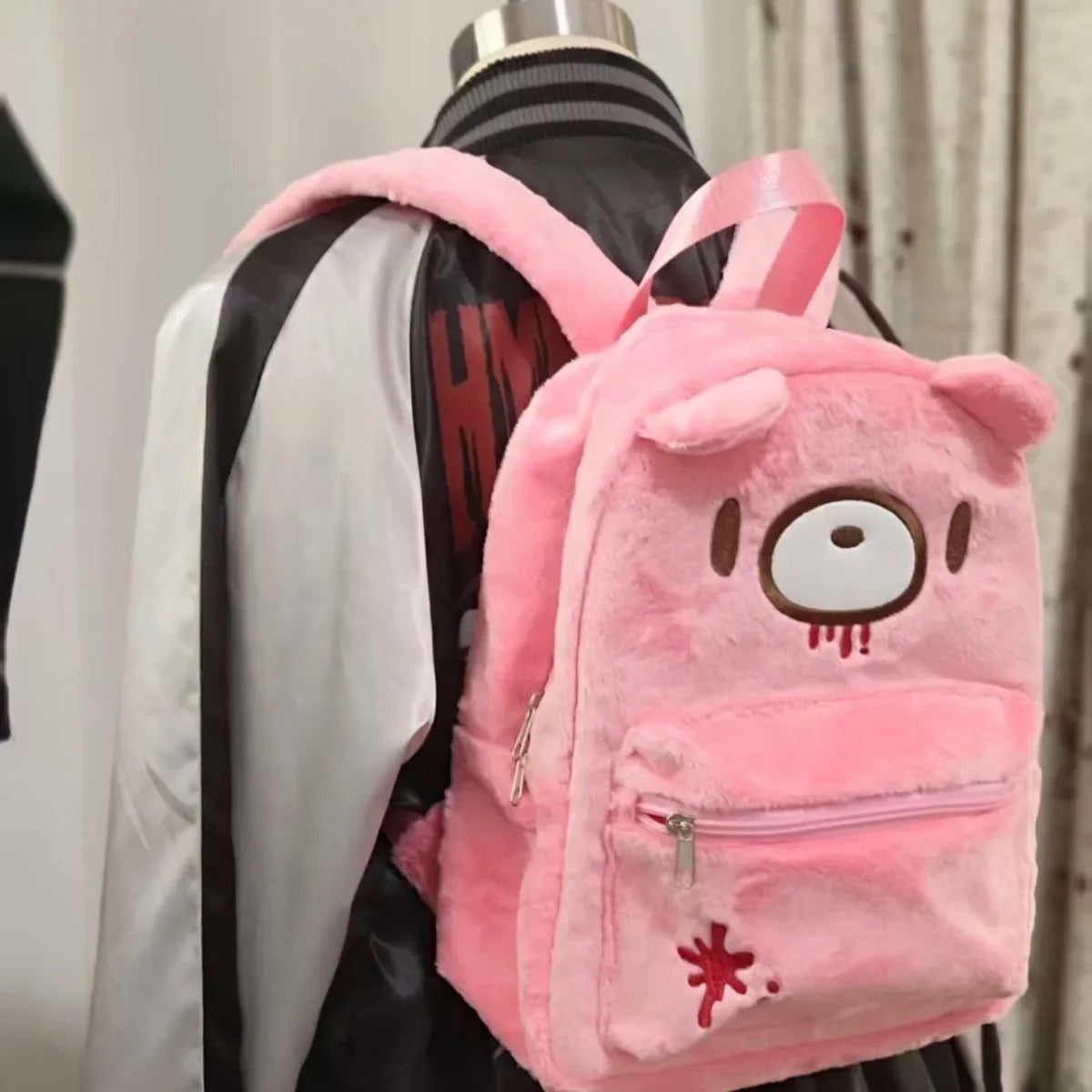 Cute Pink Bear Backpack